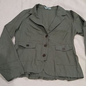 Army green blazer